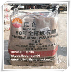 Fully Refined Paraffin Wax 58-60 Deg. C Kunlun Brand